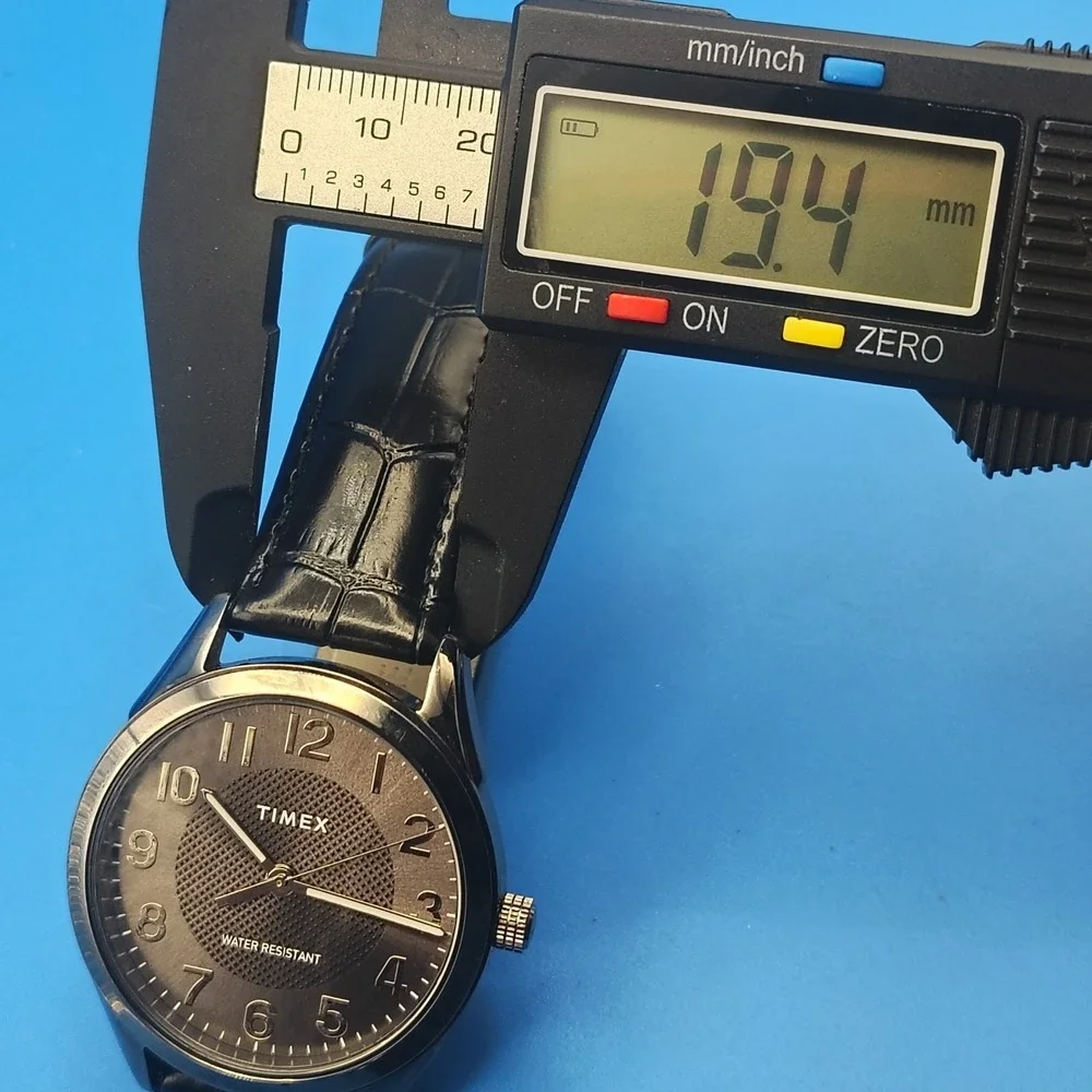 2018 Timex T46000‎ 40mm Mens Quartz Dress Watch Gun Metal New Strap Full Restore